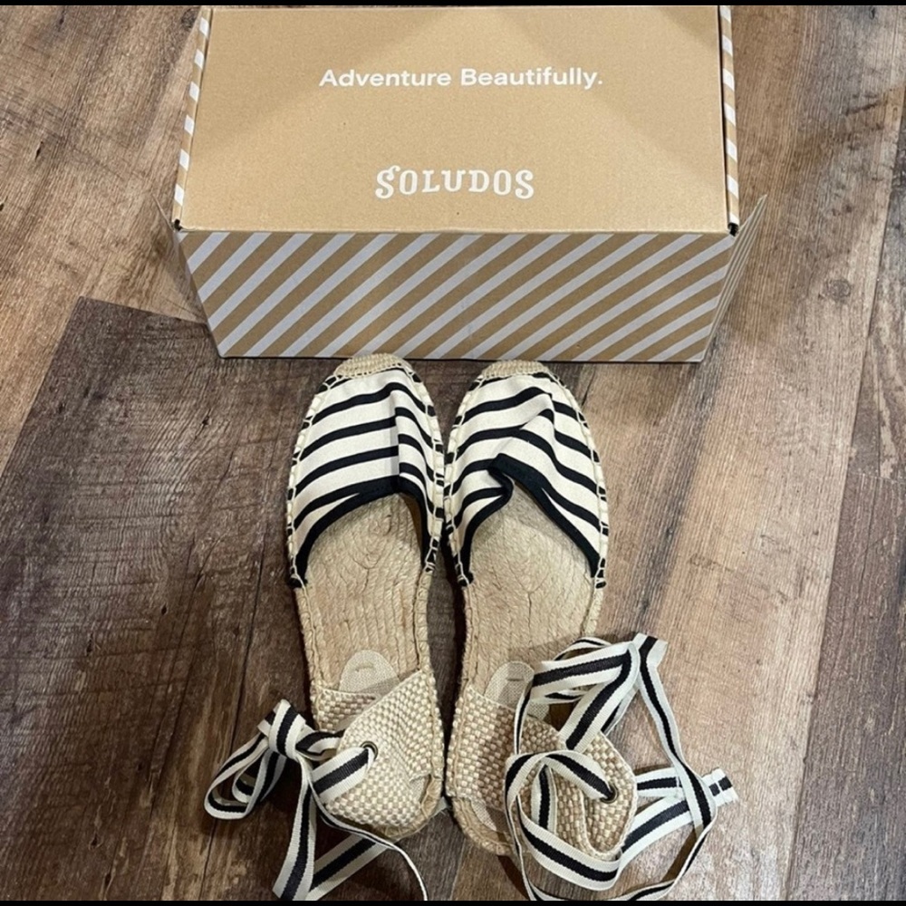 Classic Soludos espadrille flats.